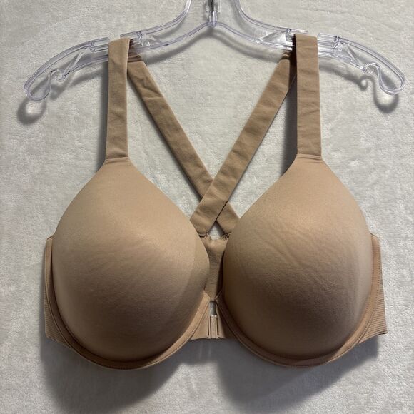 Spanx Women's Smooth Bra-llelujah Lightly Lined Crossback Bra 38DD Beige Nude - Picture 1 of 15